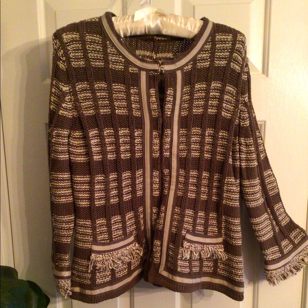 Chico’s Cotton Cardigan size 1